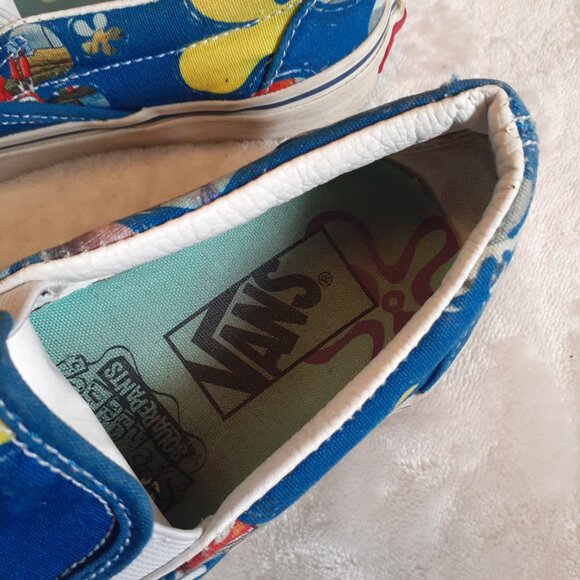 VANS X SPONGEBOB CLASSIC SLIP ON SHOES ALOHABOB 721356-MENS 4-WOMENS SIZE 5.5 - Picture 4 of 7